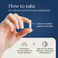 Serving capsule close-up with dosage details