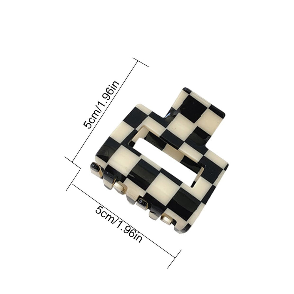 BetterJonny checkered hair clip red color for festive accents