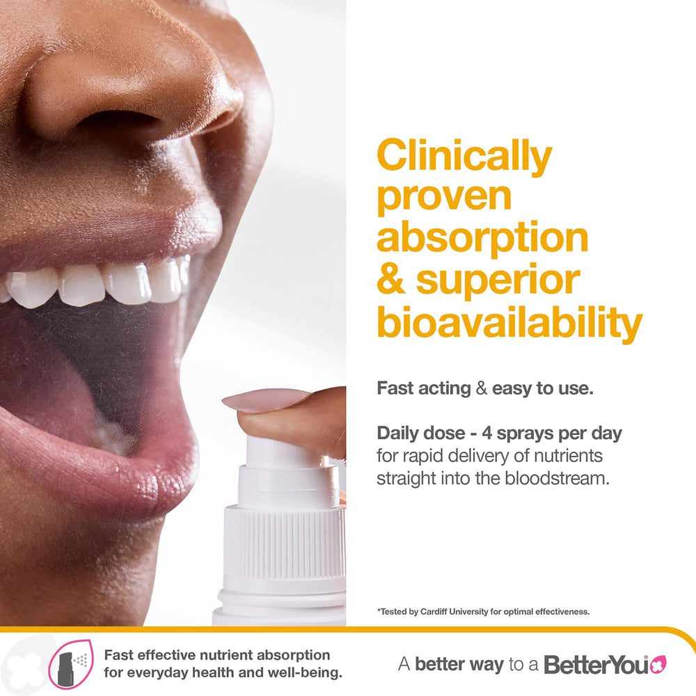 Apricot flavor droplets for BetterYou Boost B12 Oral Spray