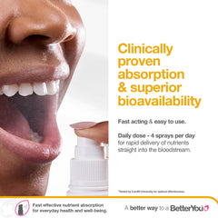 Apricot flavor droplets for BetterYou Boost B12 Oral Spray