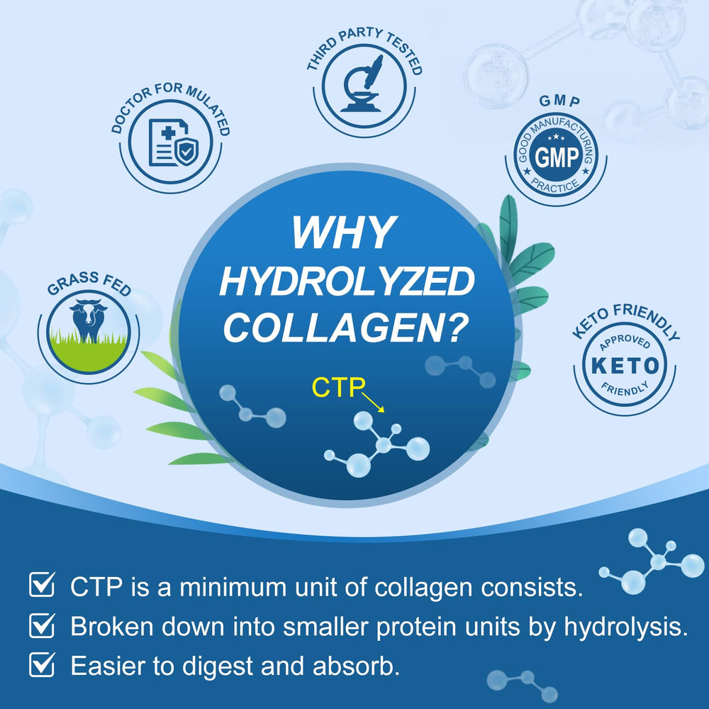 Collagen for active lifestyle supporting skin, hair, nails, joints