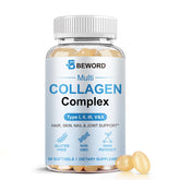 BEWORD Multi Collagen Softgels bottle and capsules