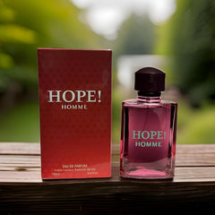 Bexter Hope Homme bottle back highlighting fragrance details