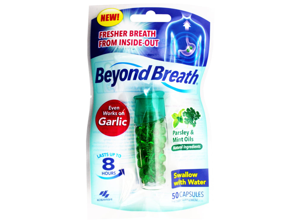 Packaged 50 capsules in Beyond Breath box