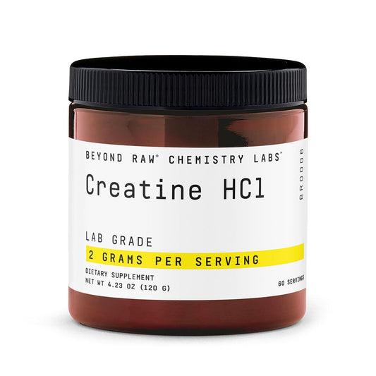 BEYOND RAW Creatine HCl powder jar front
