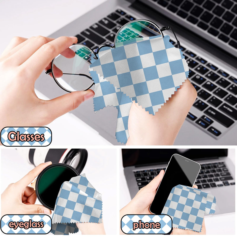 Cloth safely cleaning eyeglasses and camera lenses