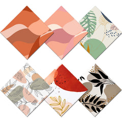 BHAHB 6-piece microfiber glasses cleaning cloths with multi-pattern design