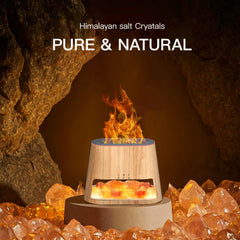 Close-up of Himalayan pink salt crystals for diffuser
