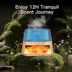 Ambient amber glow with auto shut-off and brightness levels