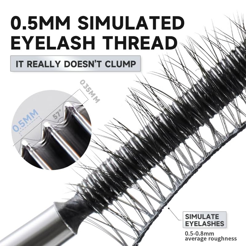 Biewals Iron Wand Mascara washable metal brush cleans easily with water