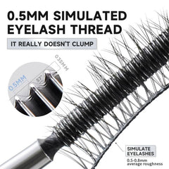 Biewals Iron Wand Mascara washable metal brush cleans easily with water