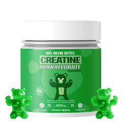 Big Bear Bites front packaging showing green apple flavor and benefits