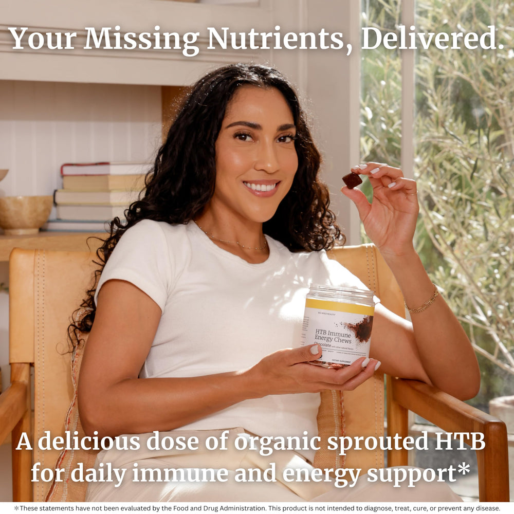 BIG BOLD HEALTH HTB Immune Energy Chews bottle for convenient daily energy and focus.