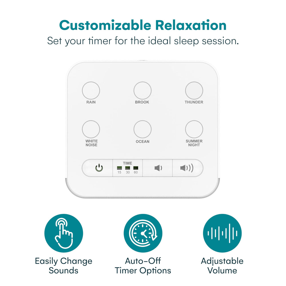 Big Red Rooster Sleep Sound Machine shown in a compact travel bag for trips