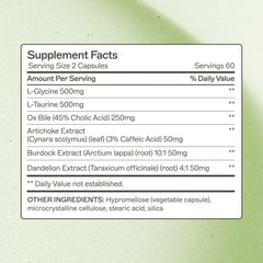Close-up of Bile Builder Complete capsules