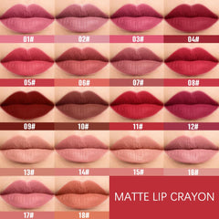 Close-up of built-in sharpener on BINGBRUSH lip crayon for precise touchups.