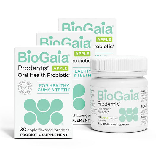 BioGaia Prodentis 3-Pack Apple-Flavored Dental Probiotic Lozenges - Hero Image