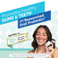 Illustration representing mouth health with Prodentis