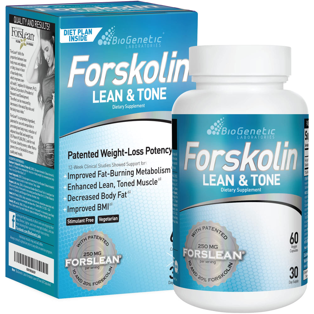 BioGenetic Laboratories Forskolin Lean & Tone bottle label