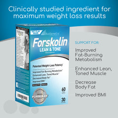 Close-up of ForsLean active ingredient on label