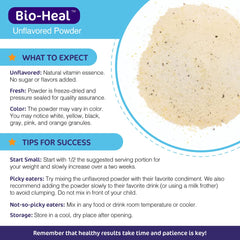Immune support and digestive health with Bio-Heal powder