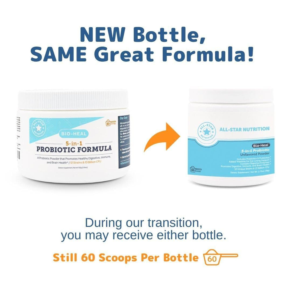 Vitamins, minerals, zinc and chicory root in Bio-Heal powder