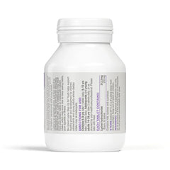 Teen taking a lysine chewable tablet, blackcurrant flavour