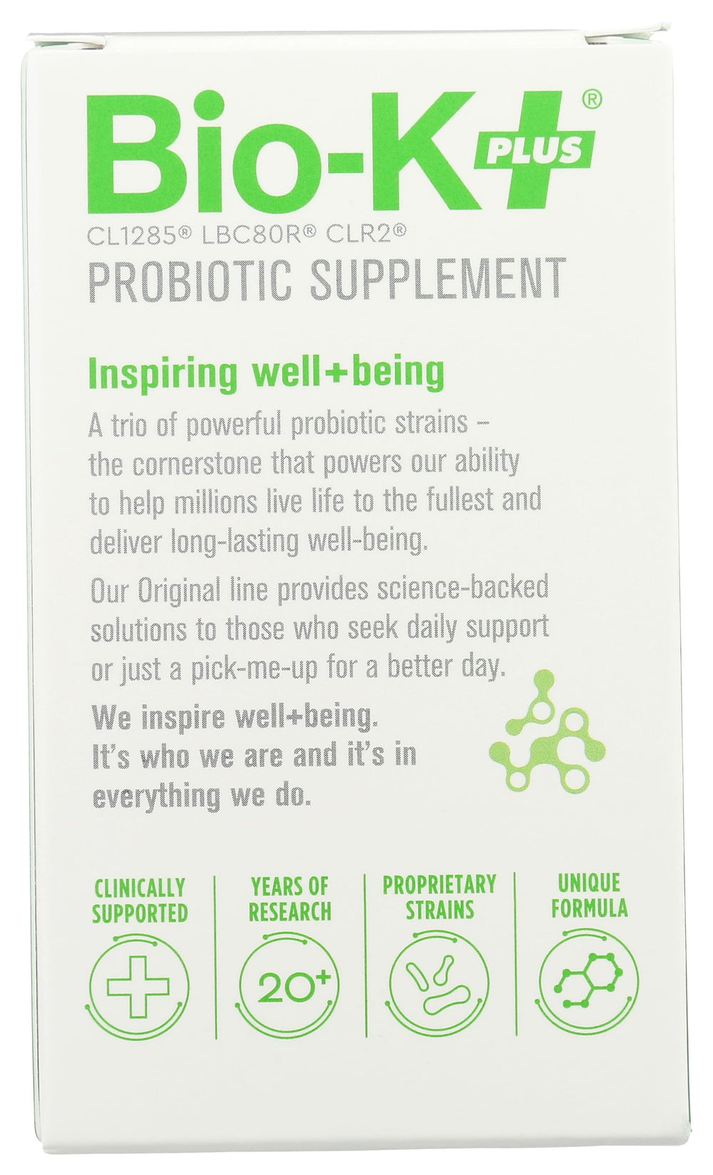 Bio-K Plus Dailycare bottle label close-up