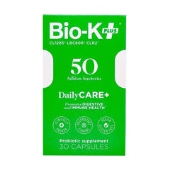 Probiotic capsules displayed for Bio-K Plus Dailycare