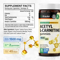 Pectin-based, non-GMO ingredient label on BIO KRAUTER gummies