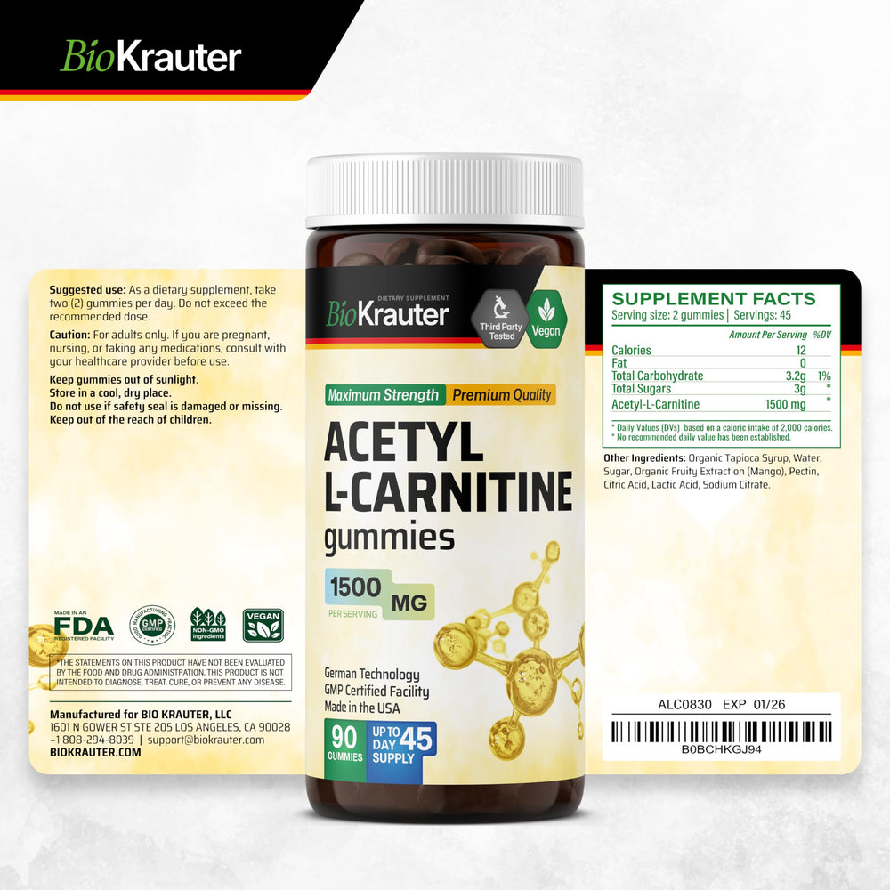 BIO KRAUTER logo on packaging front with product name