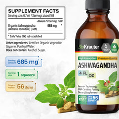 Ingredients: water, glycerin, ashwagandha root extract