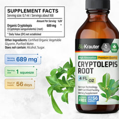 Glycerin ingredient label for tincture