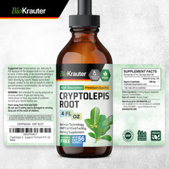 Cryptolepis tincture being placed under the tongue