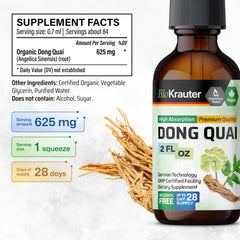 Ingredients: water, glycerin, dong quai (Angelica Sinensis)