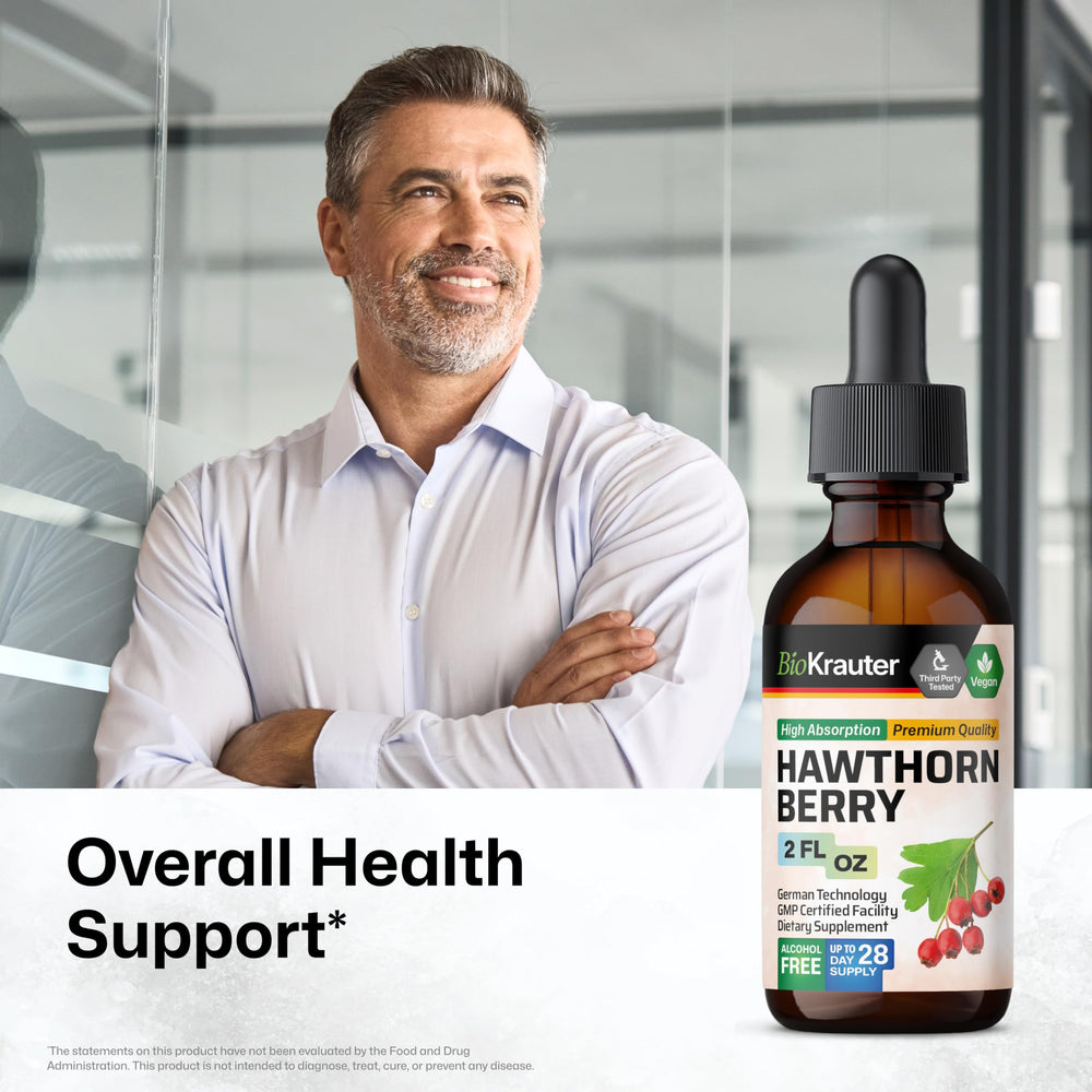 Alcohol-free hawthorn berry drops by BIO KRAUTER