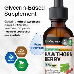 BIO KRAUTER hawthorn berry drops label and packaging