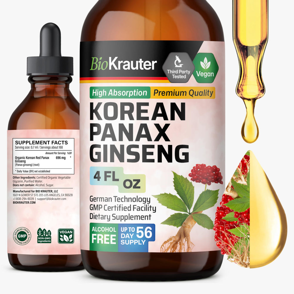 BIO KRAUTER Korean Red Ginseng Extract Liquid bottle - front view