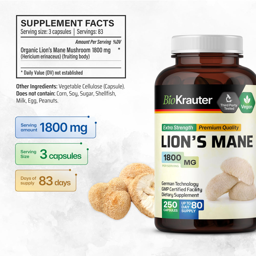 BIO KRAUTER Lions Mane capsules