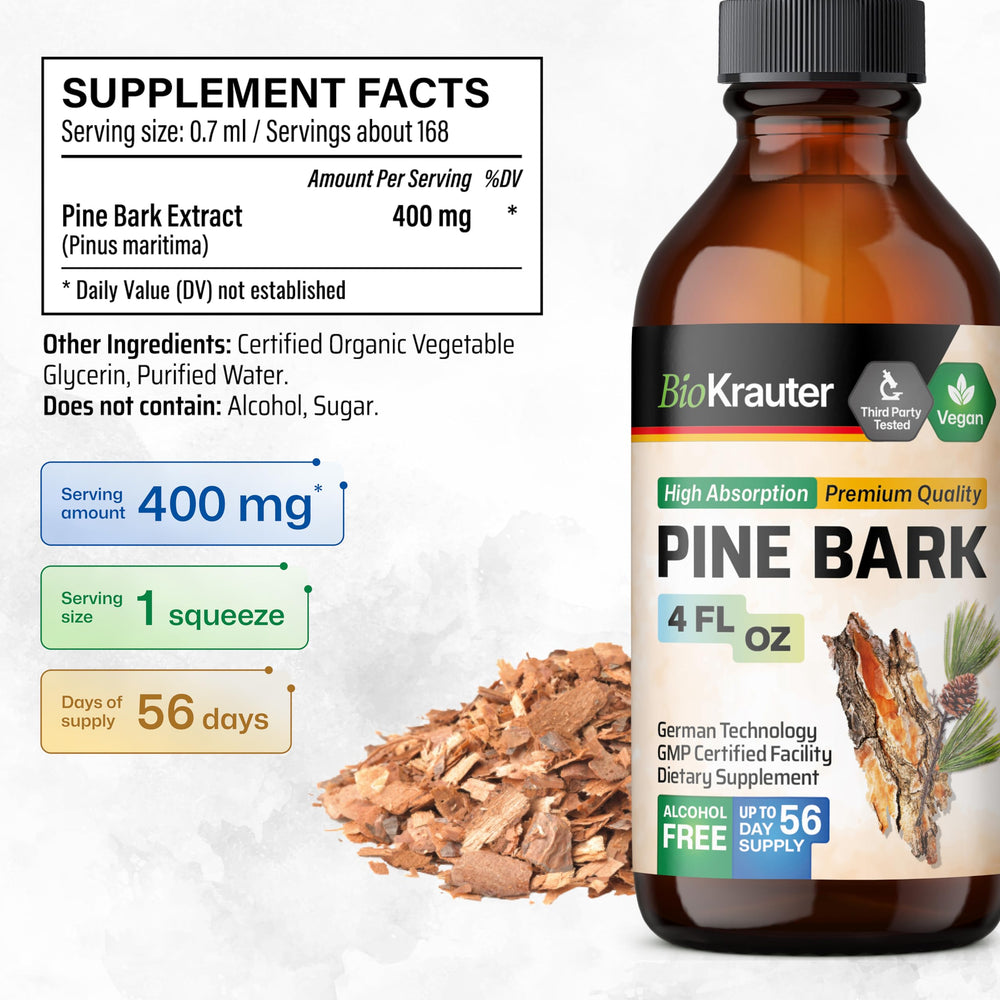 Antioxidant benefits graphic for pine bark extract