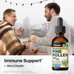 Vegan, non-GMO Pine Pollen Tincture label