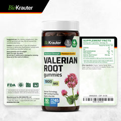 Packaging box for BIO KRAUTER Valerian Root Gummies