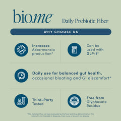 Bio.me bottle and 20-pack travel set shown for daily convenience