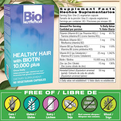 Close-up of Biotin 10,000+ content highlight
