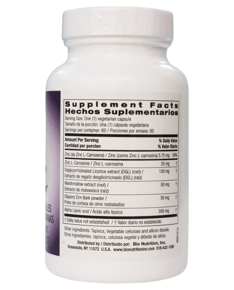 Bio Nutrition Leaky Gut Wellness bottle side view