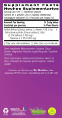 Ingredients: saffron extract standardized to 0.3% safranal