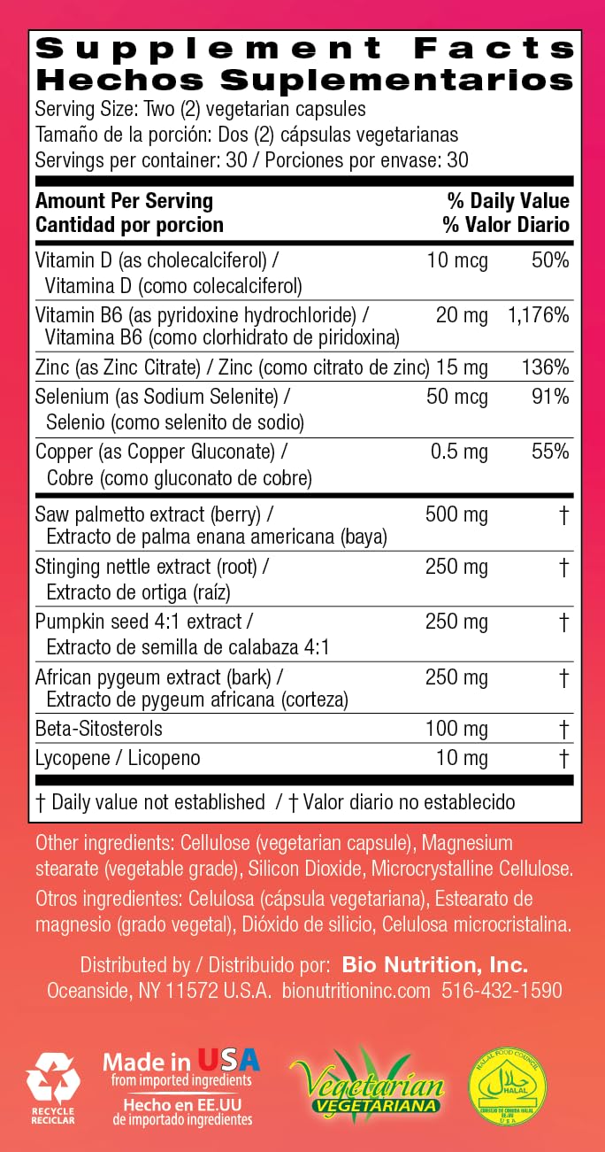Bio Prostate 60 packaging box