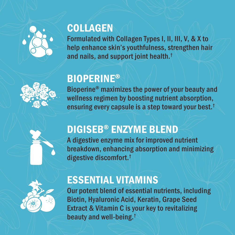 Close-up of collagen capsules