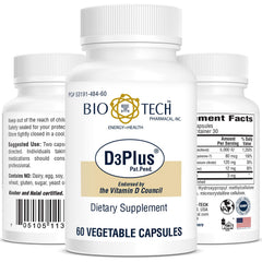 Bio-Tech Pharmacal D3 Plus bottle 60 count