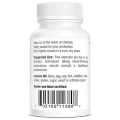Supplement facts panel for Bio-Tech D3 Plus